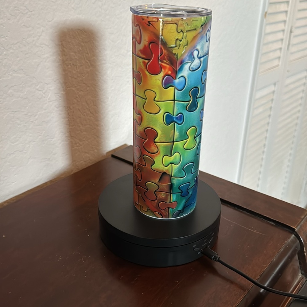 Autism Awareness Colorful Puzzle Pieces 20 oz
Straight Skinny Tumbler